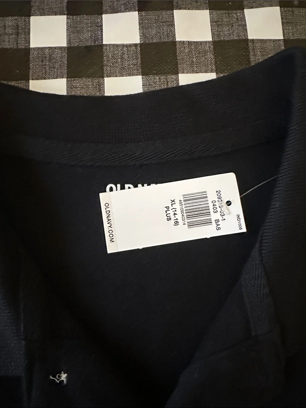 Old Navy Black Short-Sleeve Polo Shirt